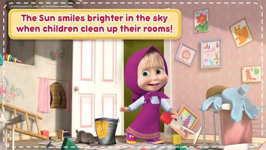 Screenshot 3: Masha and the Bear: House Cleaning Games for Girls