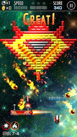 Screenshot 2: Astroball - Brick Breaker (Ad Free)