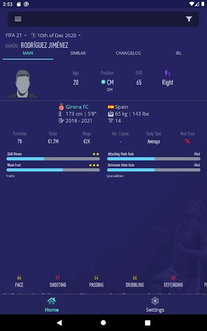Screenshot 8: FCM - Career Mode 22 Database & Potentials