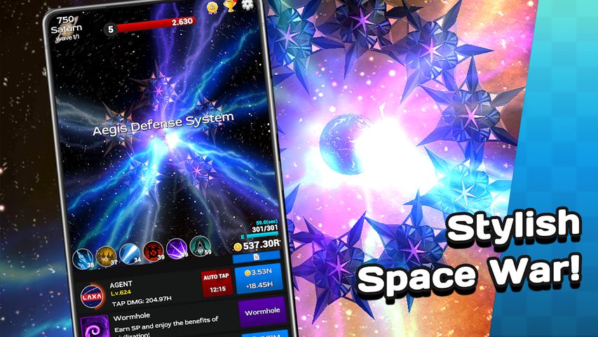 Screenshot 1: Contact Origin: Idle RPG