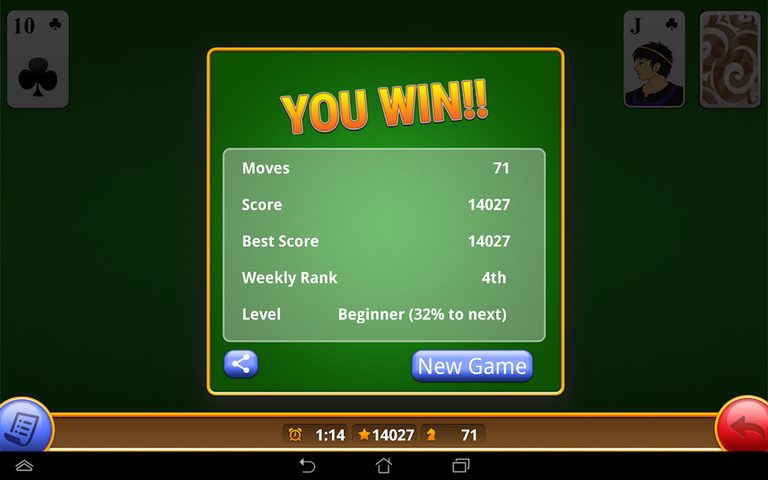Screenshot 12: Classic Pyramid Solitaire Free