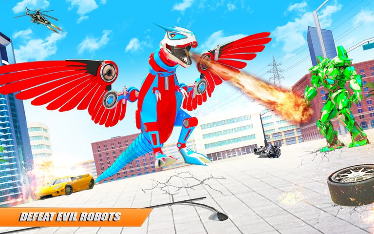 Screenshot 9: Dino Transform Robot Car Game