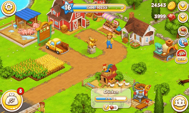 Screenshot 10: Farm Town Village Build Story