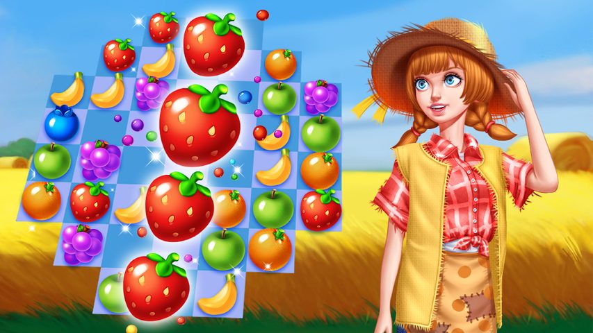 Screenshot 1: Farm Fruit Pop: Party Time