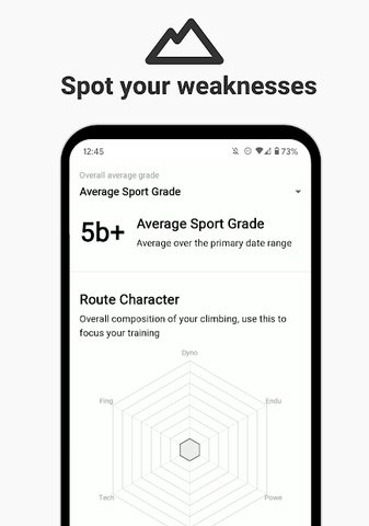 Screenshot 2: The Climbing App