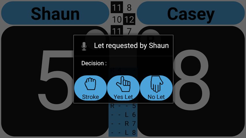 Screenshot 2: Squore Squash Ref Tool