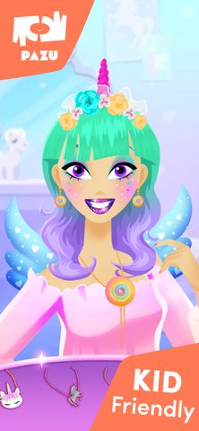 Screenshot 2: Makeup girls unicorn dress up 4+