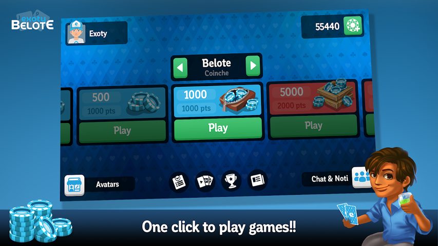 Screenshot 3: Multiplayer Belote & Coinche