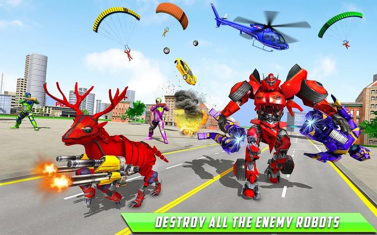 Screenshot 16: Deer Robot Car Game-Robot Game