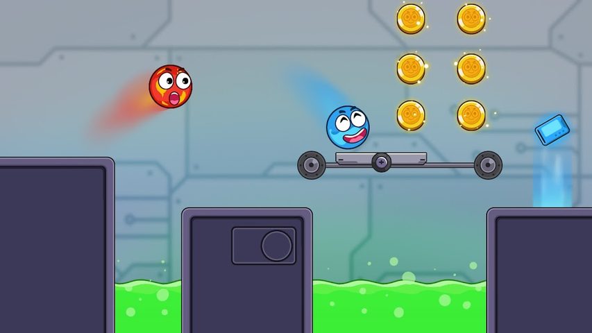 Screenshot 1: Fire and Water Ball