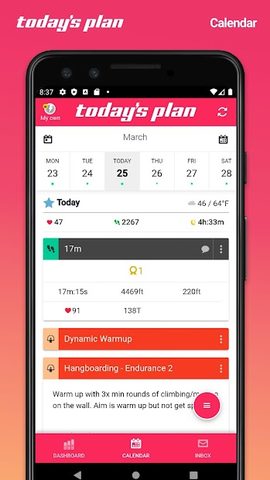 Screenshot 1: Today's Plan