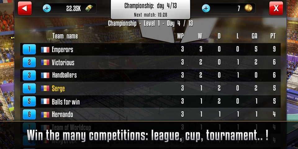 Screenshot 4: Handball Manager