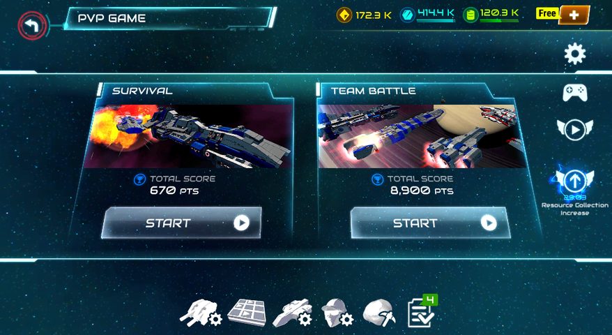 Screenshot 2: Starship battle