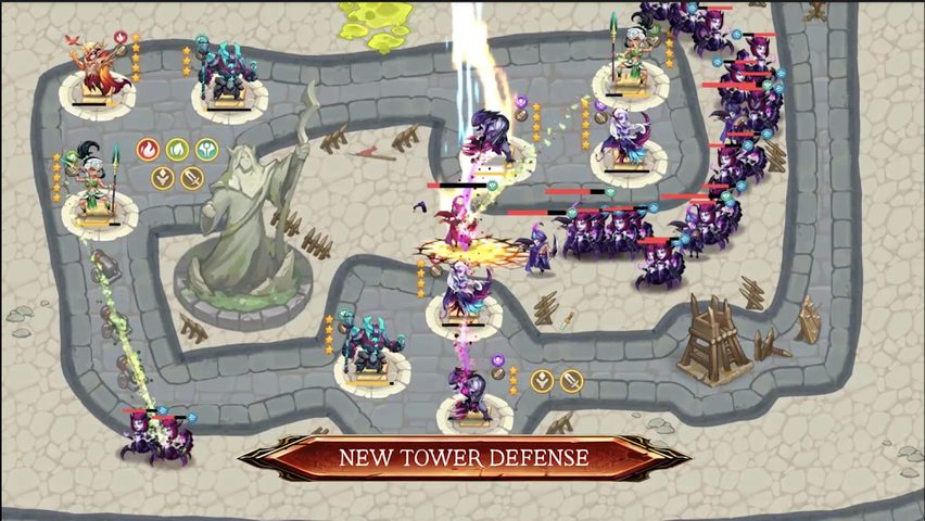 Screenshot 3: Summoner Defense: Merge Kingdom - Tower Rush