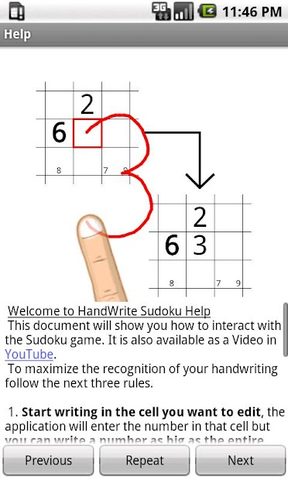Screenshot 2: Handwrite Sudoku