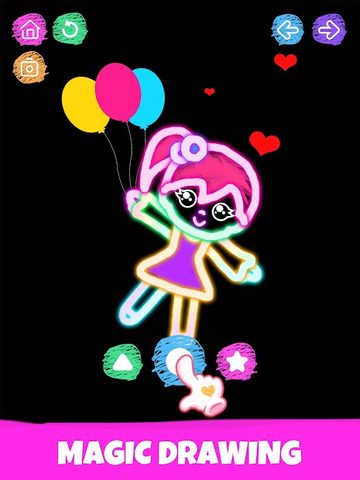 Screenshot 1: Doodle Drawing Coloring Games