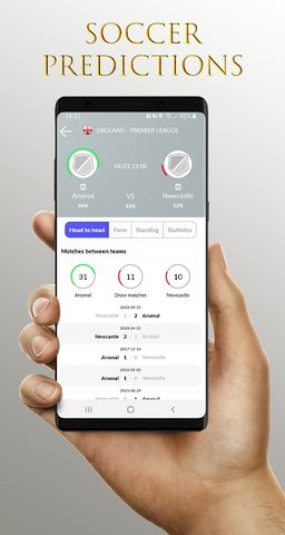 Screenshot 1: Soccer Predictions, statistics, bets