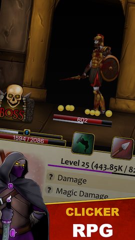 Screenshot 1: Infinite Dungeons( Clicker / Idle  RPG )