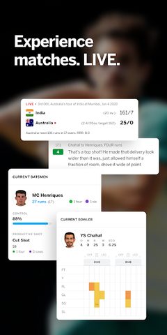 Screenshot 2: ESPNCricinfo - Live Cricket Scores, News & Videos