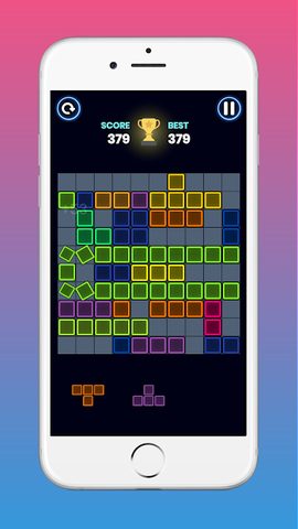 Screenshot 5: Tetra! Glow Block Puzzle