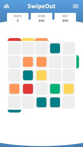 Screenshot 1: SwipeOut · The Addictive Swipe