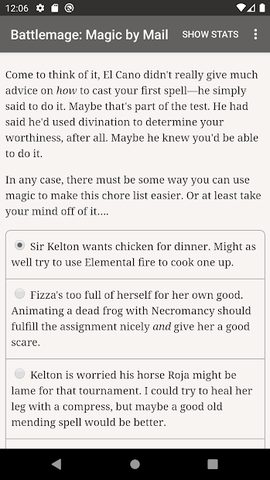 Screenshot 1: Battlemage: Magic by Mail