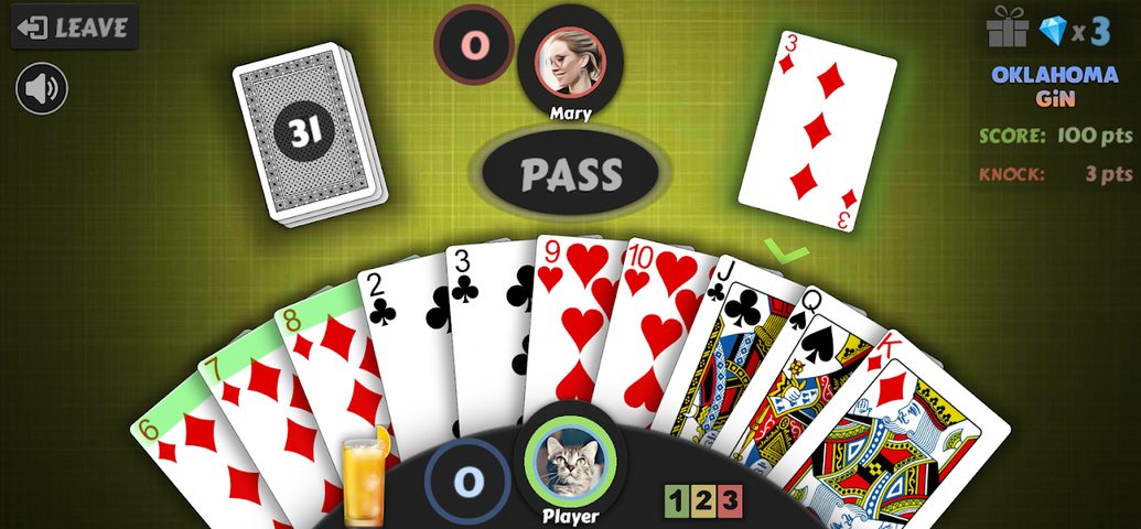 Screenshot 3: Gin Rummy - Free Offline Card Game