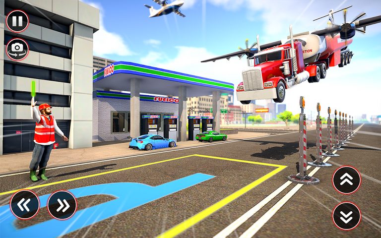 Screenshot 3: Flying Oil Tanker Truck Games