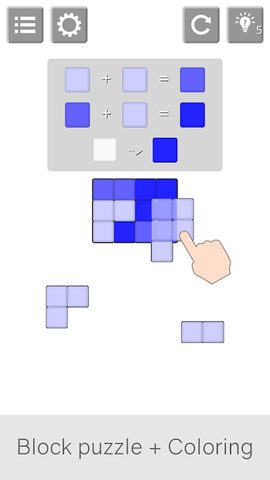 Screenshot 1: Block + Coloring - Genius Puzzle
