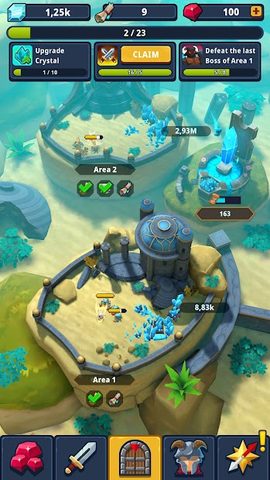 Screenshot 2: Idle Dungeon Manager - PvP RPG