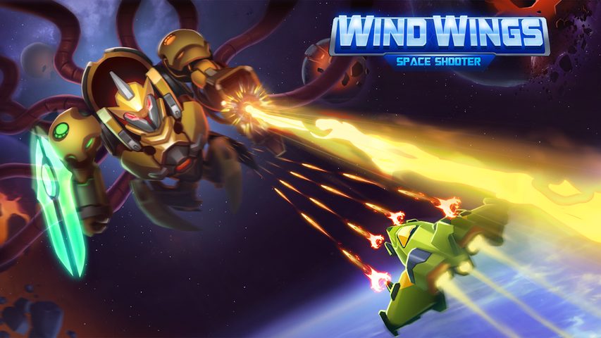 Screenshot 1: WindWings: Space Shooter