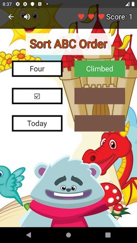 Screenshot 1: Learning Castle