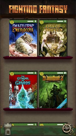 Screenshot 1: Fighting Fantasy Classics – text based story game