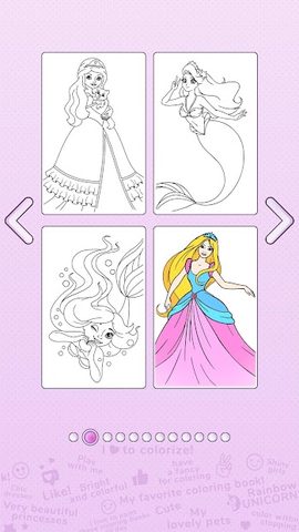 Screenshot 3: Girls Coloring Book - Color by Number for Girls