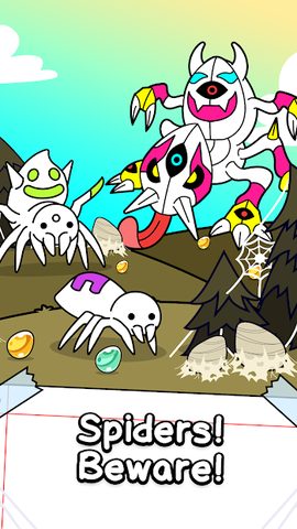 Screenshot 1: Spider Evolution: Merge & Create Mutant Bugs: Idle