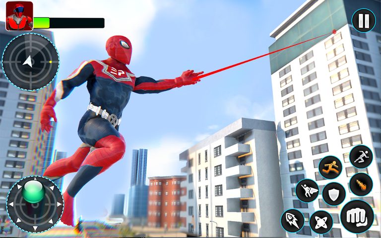 Screenshot 1: Flying Hero Rescue Robot Games