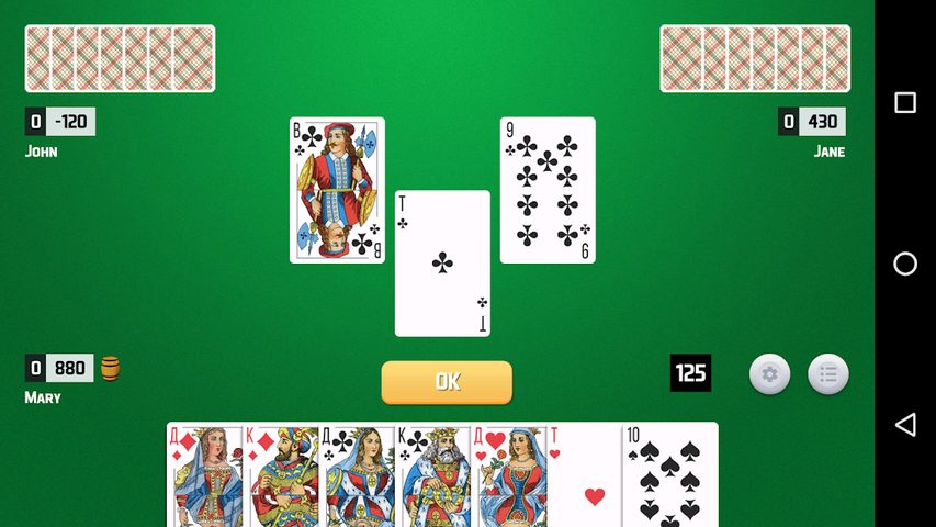 Screenshot 1: Thousand Card Game (1000)