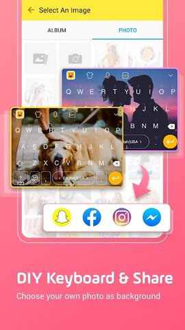 Screenshot 1: Facemoji Emoji Keyboard Lite