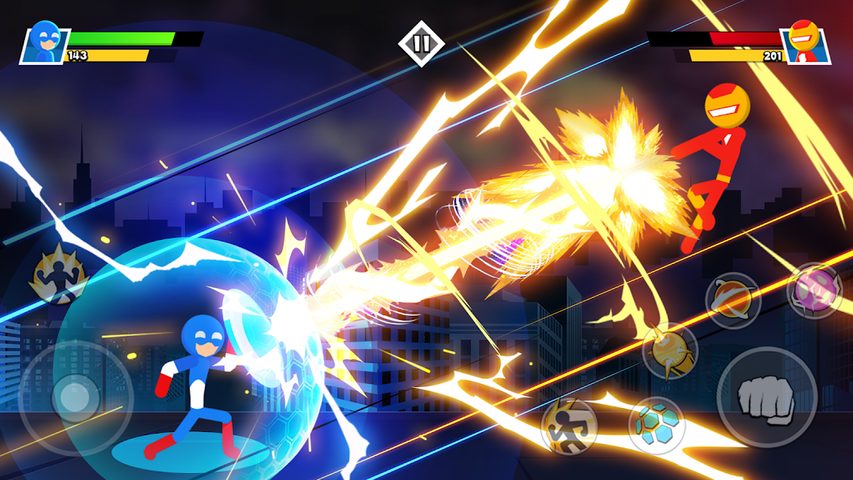 Screenshot 1: Stickman Combat - Superhero Fighter
