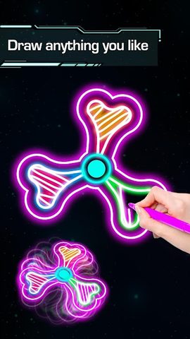 Screenshot 5: Draw Finger Spinner
