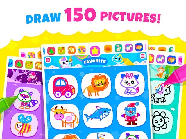 Screenshot 17: Bini Toddler Drawing Apps! Coloring Games for Kids