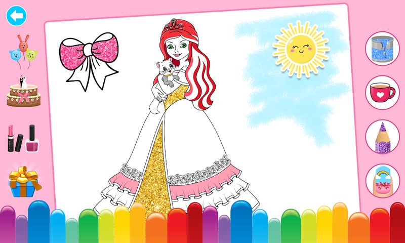Screenshot 24: Princess Coloring Book Glitter & Girls Dress Up
