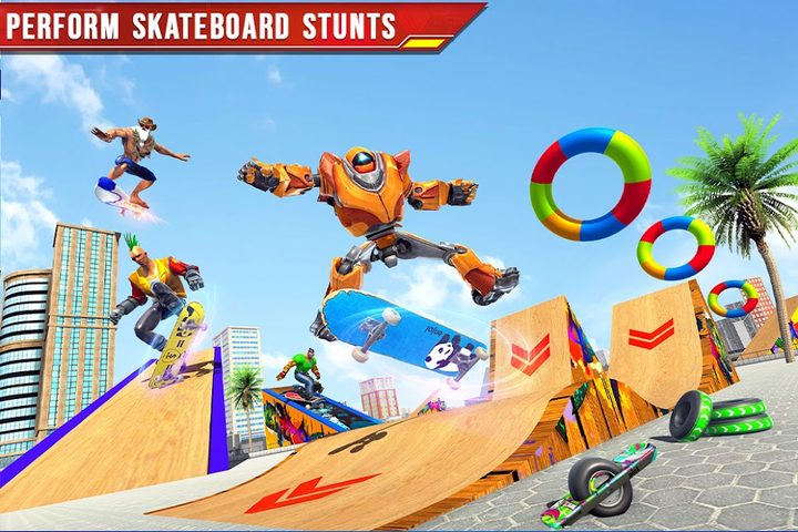 Screenshot 5: Flying Skateboard Robot Car