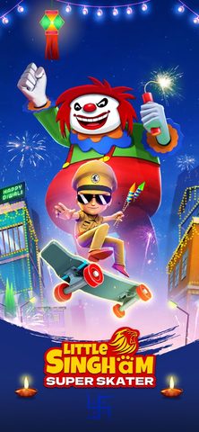 Screenshot 1: Little Singham Super Skater 4+