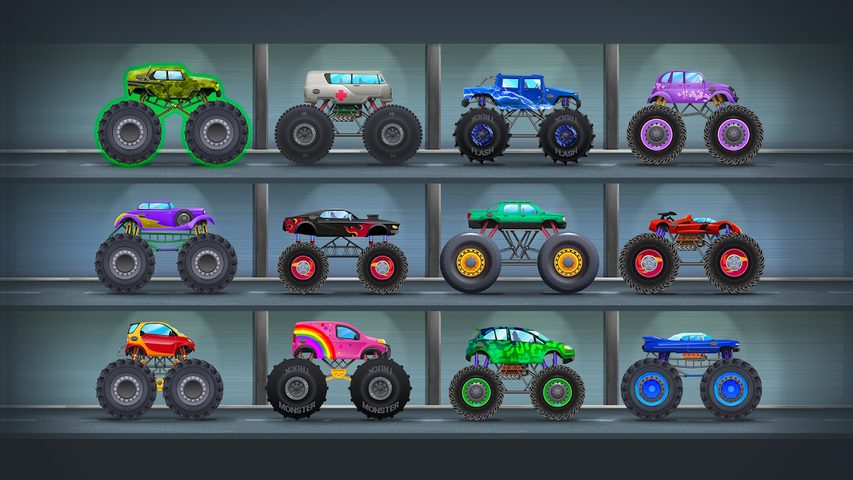 Screenshot 2: Monster Trucks Racing for Kids