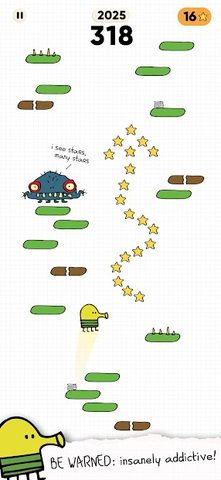 Screenshot 1: Doodle Jump 2
