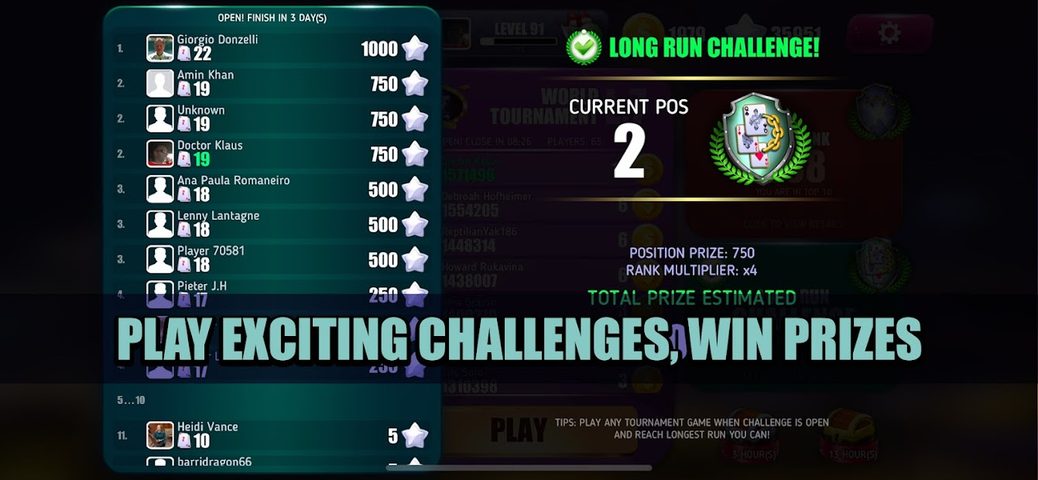 Screenshot 4: Solitaire Towers Tournaments