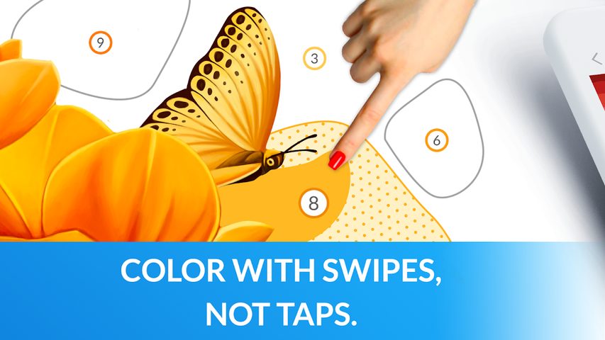 Screenshot 1: April Coloring - Oil Painting