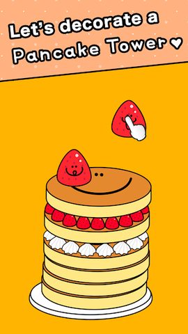 Screenshot 1: Pancake Tower Decorating