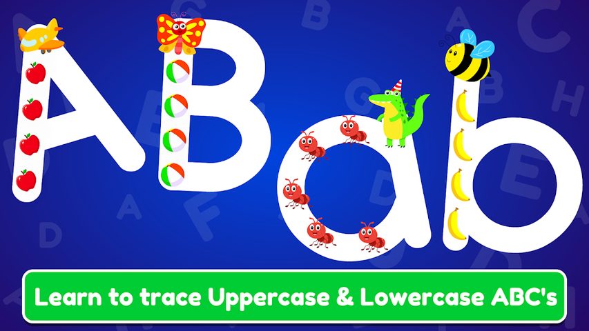 Screenshot 1: ABC Tracing & Phonics for Preschoolers & Kids Game